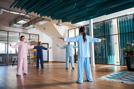 Feeling the atmosphere of Chinese martial art practice