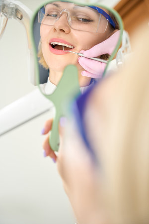 Woman patient looking while sitting in a chair
