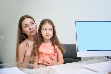Mother and daughter came to see a doctor