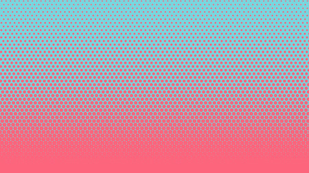 Halftone gradient pattern vertical vector illustration. Pink blue dotted, blue halftone texture. Pop Art blue pink halftone, comics Background. Background of Art.のイラスト素材