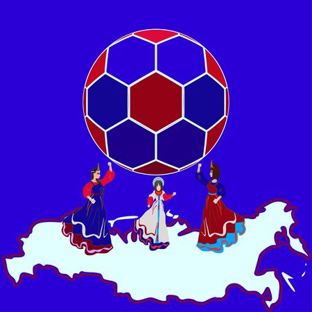 Football championship invitation card, poster design templateのイラスト素材