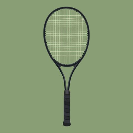 Tennis racket, vector flat style isolated illustrationのイラスト素材