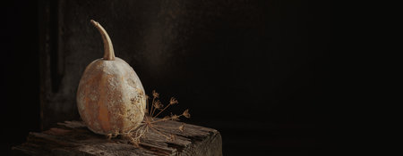 Autumnal composition for Thanksgiving Dayの写真素材