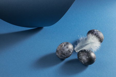 Happy Catholic and orthodox Easter holiday creative backgroundの写真素材