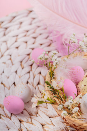 Easter candy chocolate eggs and almond sweets