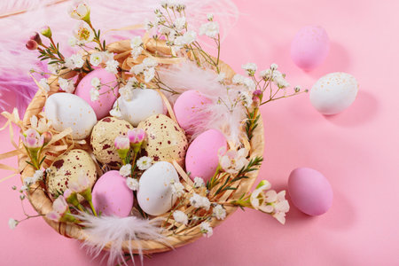 Easter candy chocolate eggs and almond sweets