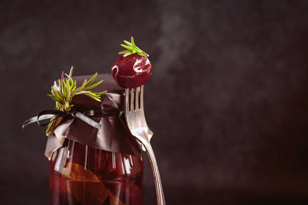 Preserving pickled plums and seasoningsの写真素材