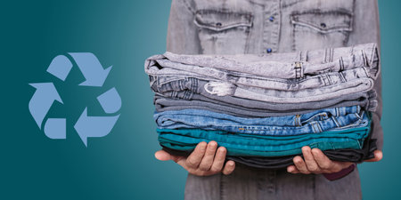 Eco-Friendly Wardrobe and Recyclingの写真素材