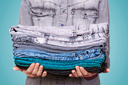 Sustainable Wardrobe: Circular Fashion Conceptの写真素材