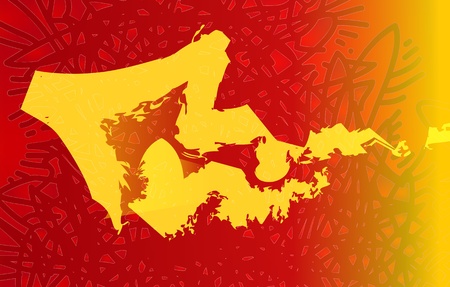 Background red yellow arrow abstractのイラスト素材