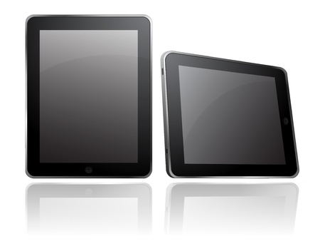 apple ipad table computer isolatedのeditorial素材