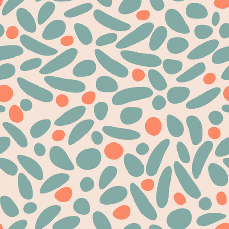 Abstract seamless vector pattern in modern flat style, design elements.のイラスト素材