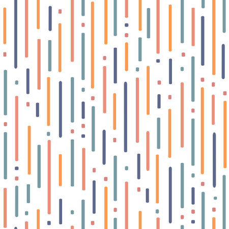 Abstract seamless vector pattern in modern flat style, colorful stripes design elements.のイラスト素材