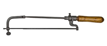 vintage file holder isolated over white backgroundの写真素材