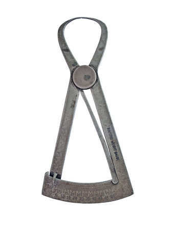 vintage diamond weight moe gauge over whiteの写真素材