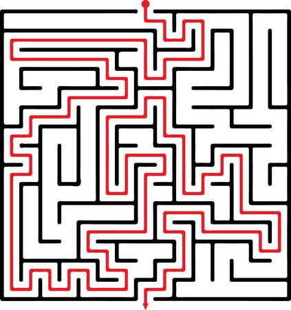 Maze, a puzzle of the maze for children. Entry and exit. Children s puzzle game. Vectorのイラスト素材