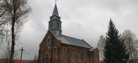 Catholic churches in Belarus architecture building europe landmark old tourism travelの写真素材