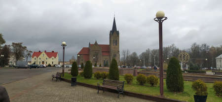 Catholic churches in Belarus architecture building europe landmark old tourism travelの写真素材