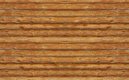 Wooden log wall.の写真素材