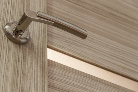 Gold-plated door handleの写真素材