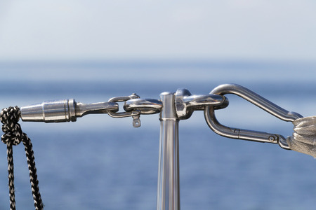 Yacht equipment closeupの写真素材