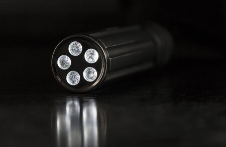 Handheld LED Flashlightの写真素材