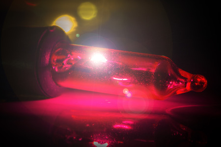 Colored Christmas lights close-up as an abstraction.