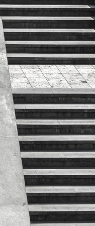 A long stone staircase as an abstraction.