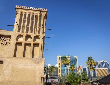 Dubai, UAE - November 30, 2018: Al Fahidi Historical Neighbourhood, also known as Al Bastakiya.のeditorial素材
