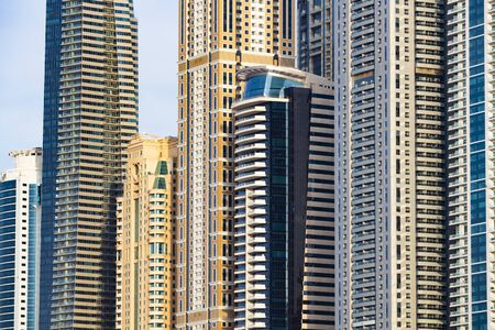 Elements of modern exterior design and architecture.