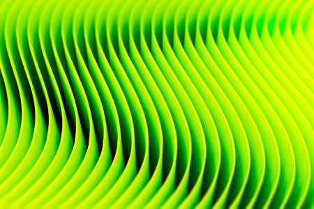 A bright abstraction of plastic curved shapes as a background.の写真素材
