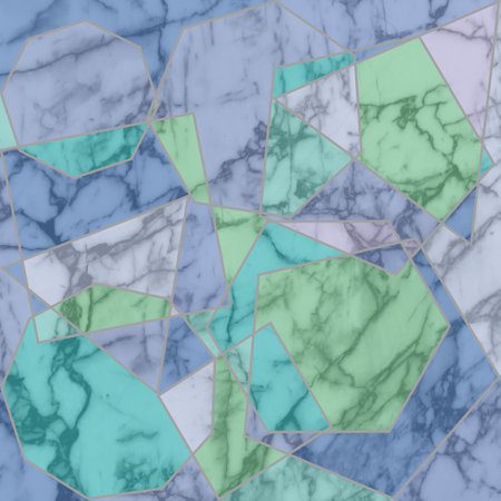 Abstract prints, creative tile surface. Polygons, abstract background. Modern mosaic wallpaper. Art deco pattern. Geometric texture.の写真素材