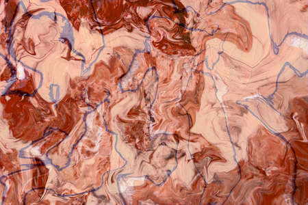 Abstract prints. Texture with marble pattern as background. Abstract picture, colorful natural stone texture. Decorative marble background. Digital painting. Marble in red tones.の写真素材