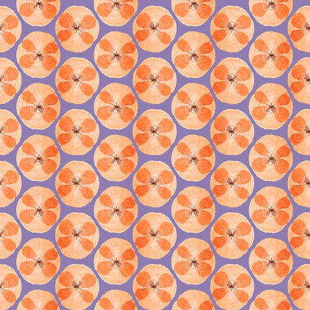 Poppy. Illustration, texture of flowers. Seamless pattern for continuous replication. Floral background, photo collage for textile, cotton fabric. For wallpaper, covers, print.の写真素材