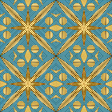ceramic tile pattern. Ethnic ornament. Oriental seamless pattern. Illustration in stained glass...