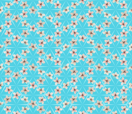 Seamless pattern with rhombus. Grid. For wallpaper, wrapping, covers. Seamless rhombuses for fabric, shirts, linens. Plum. Seamless floral background for textile print, cotton fabric.の写真素材