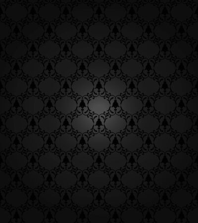 Floral pattern. Baroque, damask vector classic dark pattern. Seamless vector background. Black ornamentのイラスト素材