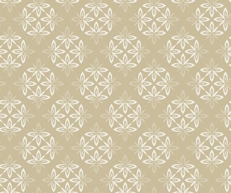 Wallpaper baroque, damask. Beige and white vector background. Vintage ornament. background for wallpaper, printing on the packaging paper, textiles, tile.のイラスト素材