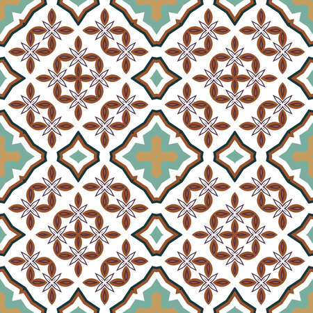 Flower pattern. Graphic vector seamless background.
