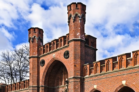 Rossgarten Gate - fortified strengthening of Koenigsberg  Kaliningrad  until 1946 Koenigsberg , Russiaのeditorial素材