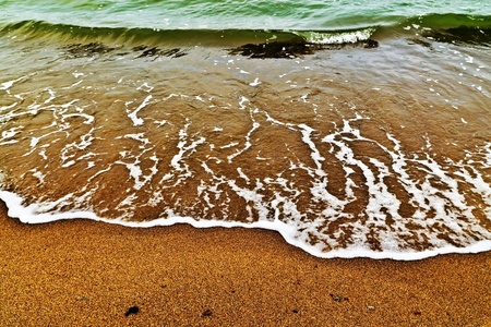 Beautiful gentle sea surf