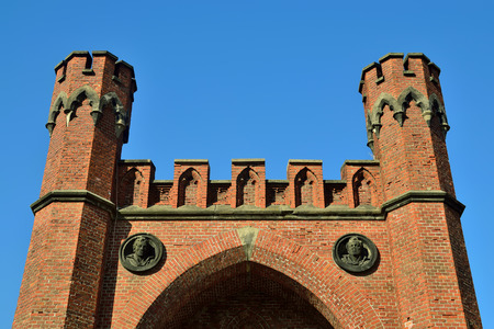 Rossgarten Gate - fortified strengthening of Koenigsberg  Kaliningrad  until 1946 Koenigsberg , Russiaのeditorial素材