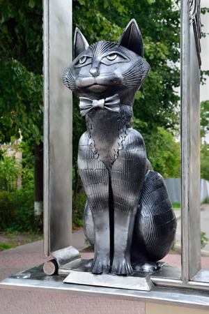 Monument to Zelenograd cats. Zelenogradsk, Kaliningrad oblast, Russiaのeditorial素材