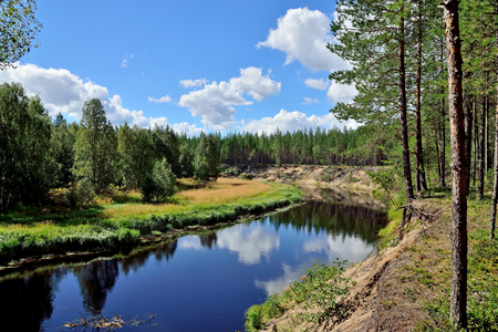 River Chirko-Kem. Karelia, Russiaの写真素材