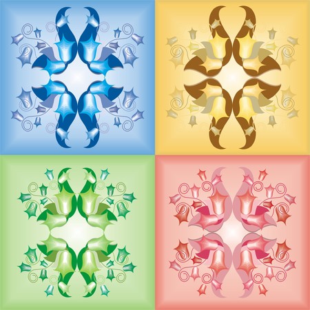 background pattern - yellow, gold, red, green, blue,のイラスト素材