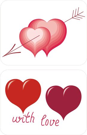 heart - symbol of Valentines dayのイラスト素材