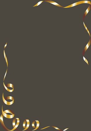black background with gold tapes                           のイラスト素材