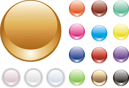 set of glossy buttons           のイラスト素材