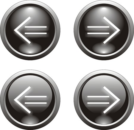 black arrow  button                のイラスト素材