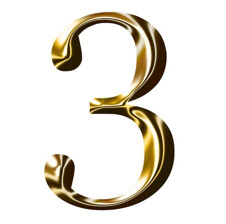 gold number symbolの写真素材